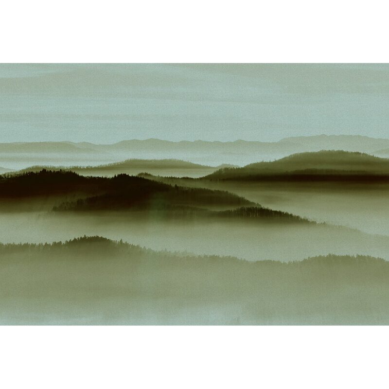 Papier peint panoramique XL DENALI 400 x 270 cm vert olive