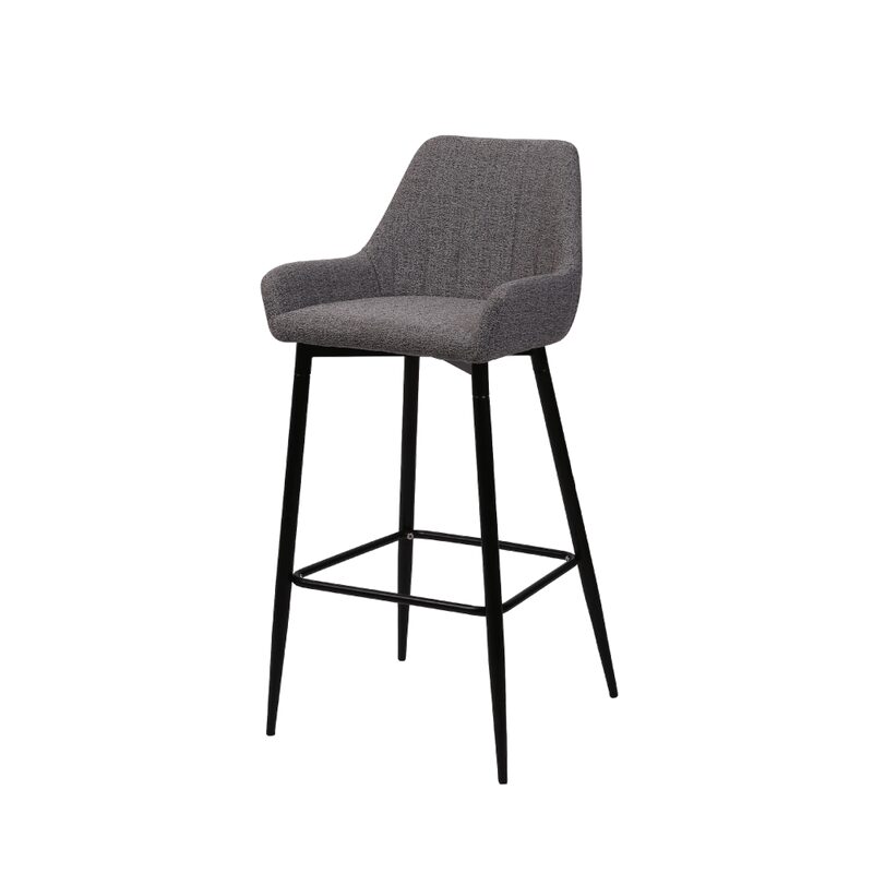 Tabouret de plan de travail CASSIA coloris gris chiné