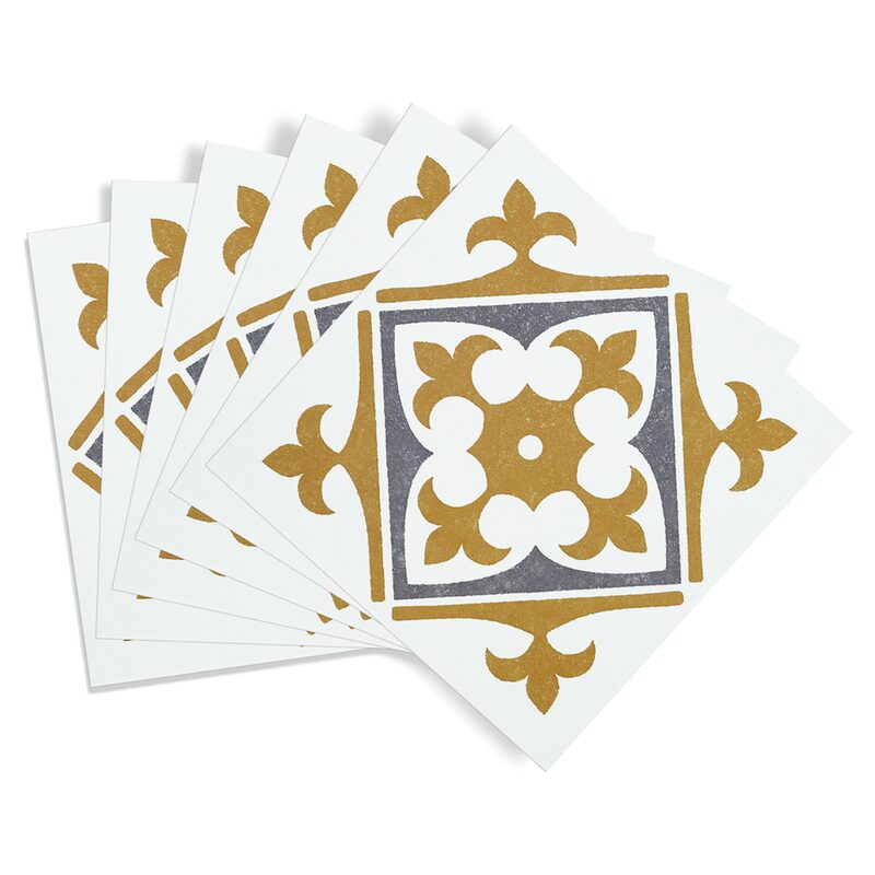Revêtement décoratif adhésif MINI WALL TILES NADIA GOLD coloris or