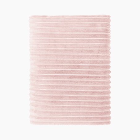 Plaid polaire TULUM coloris rose