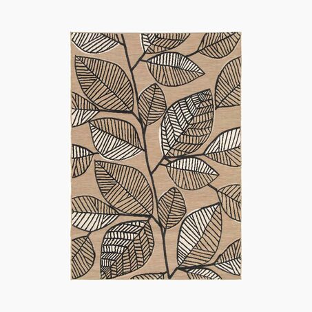 Tapis LIV coloris noir/beige 160 x 230 cm