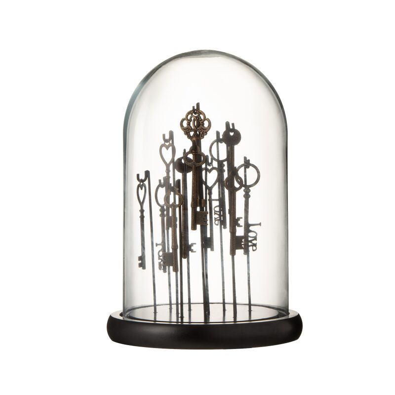 Cloche KEYS HEART coloris noir