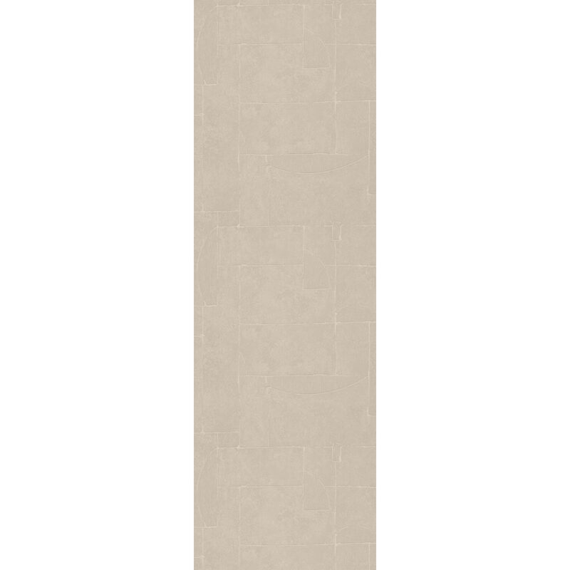 Papier peint intissé CLAY coloris blanc crème