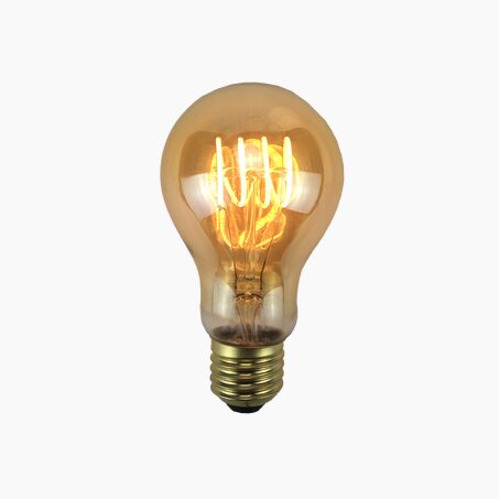 Ampoule LED GLOBE AMBRE FILAMENT 25W E27 jaune 10,5 x 6 cm
