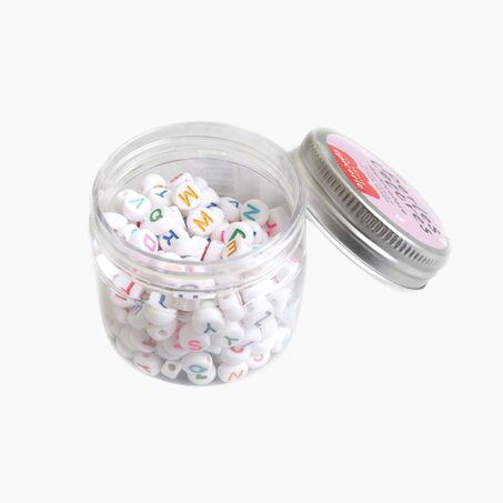 La Petite Epicerie Kit création PERLES LETTRES MULTICOLORE