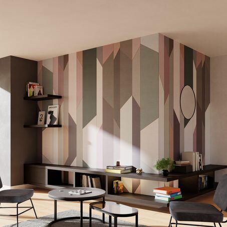 Papier peint panoramique XXL THEOTIME 500 x 270 cm rose