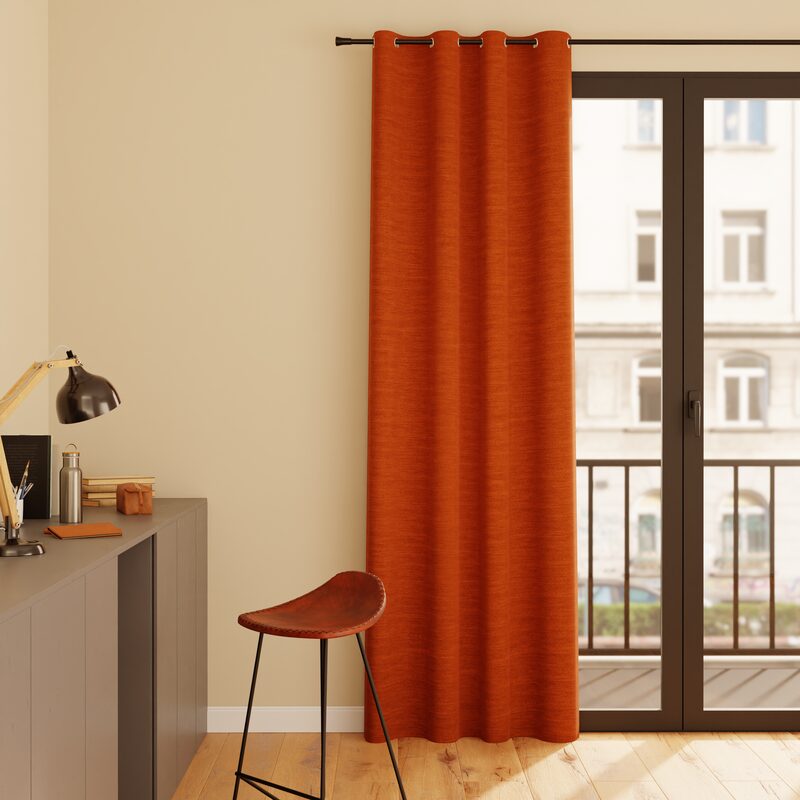 Rideau thermique KINLEY coloris caramel 140 x 260 cm