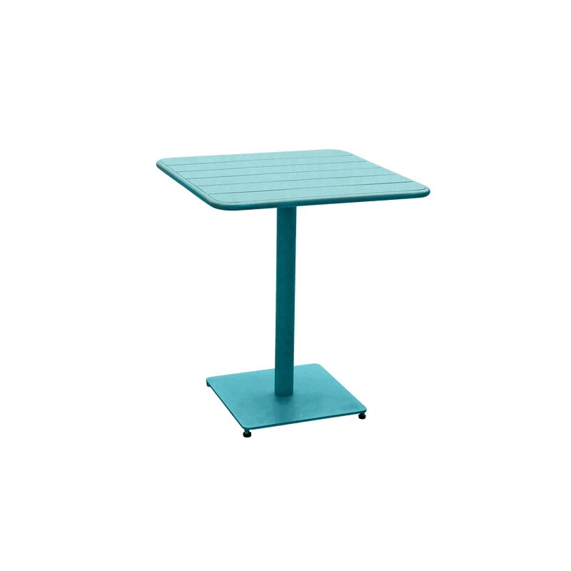 Table PHUKET coloris bleu canard 65 x 65 cm