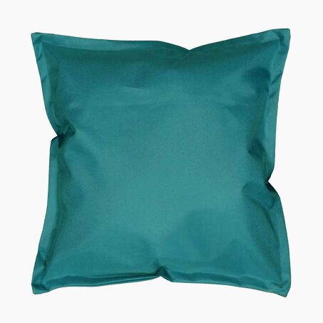 Coussin RYA coloris bleu turquoise 50 x 50 cm