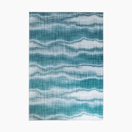 Tapis extérieur SILA coloris bleu turquoise 120 x 160 cm