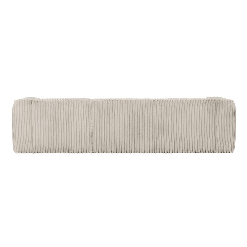 Canapé d'angle BEAN coloris RIBCORD NATUREL 4 places