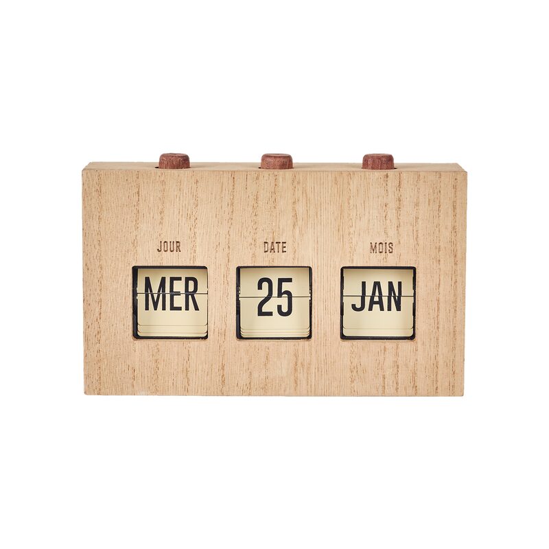 Calendrier FLIP FLAP coloris beige