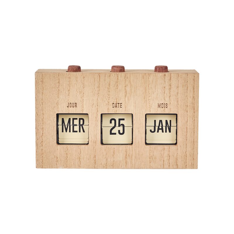 Calendrier FLIP FLAP coloris beige