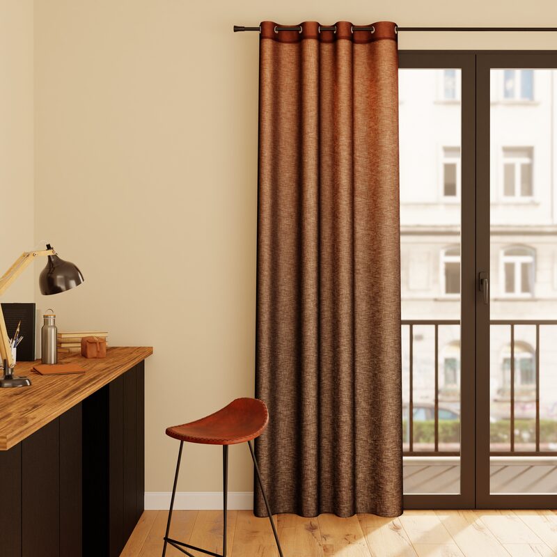 Voilage SBARI coloris cognac 140 x 240 cm