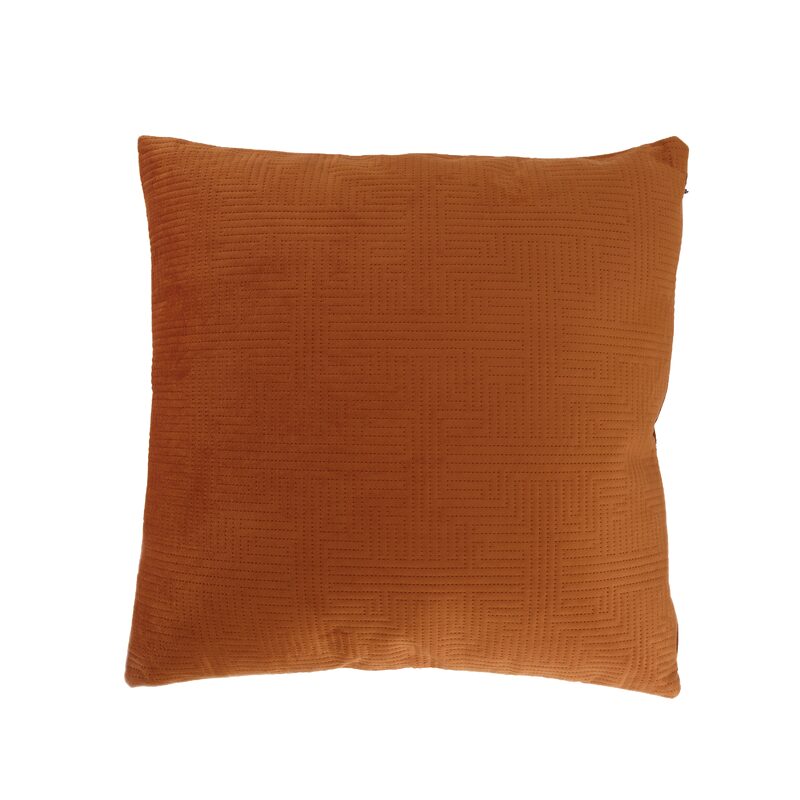 Coussin ADONIS coloris terracotta 45 x 45 cm