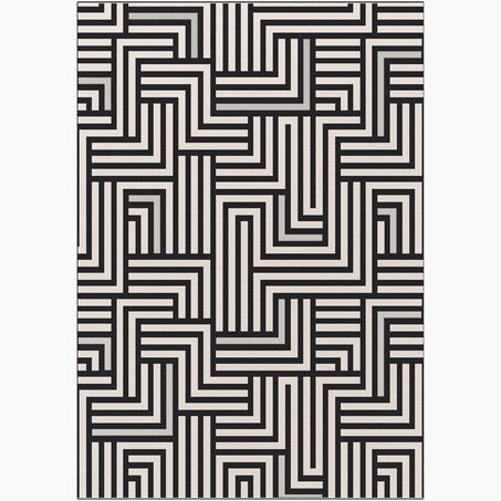 Tapis ONIX coloris noir 120 x 170 cm
