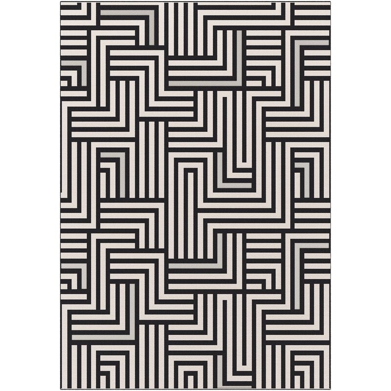 Tapis ONIX coloris noir 120 x 170 cm
