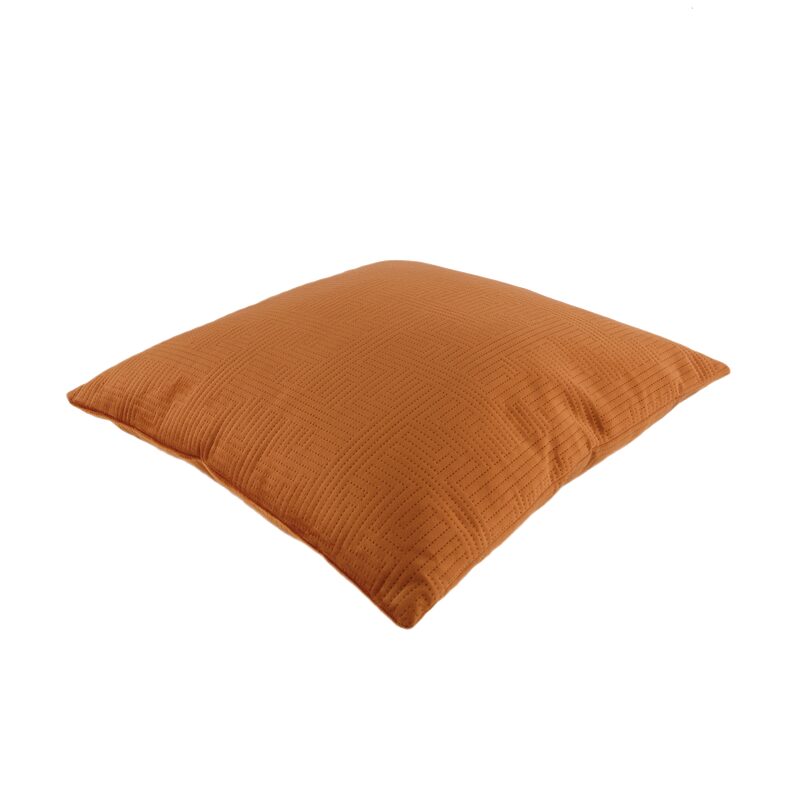 Coussin ADONIS coloris terracotta 45 x 45 cm