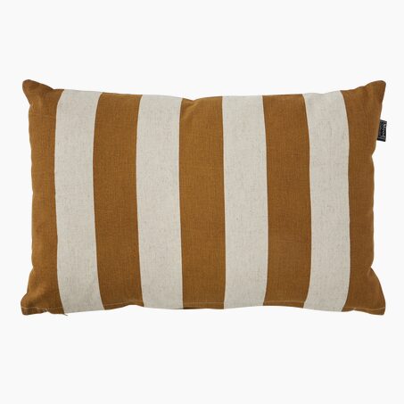 Coussin MONI coloris ocre/ivoire 55 x 35 cm