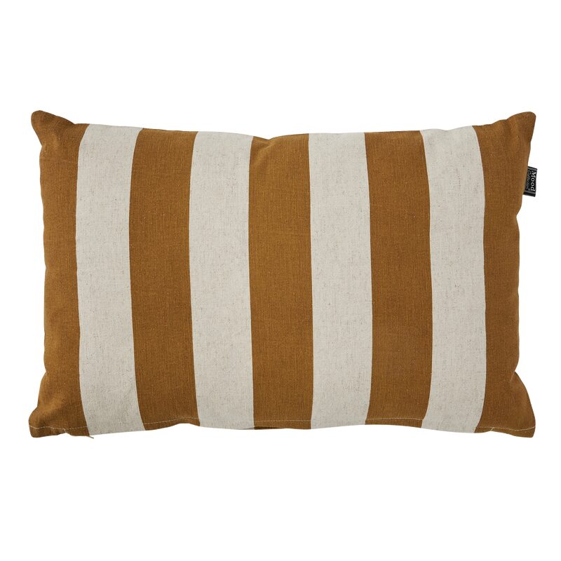 Coussin MONI coloris ocre/ivoire 55 x 35 cm