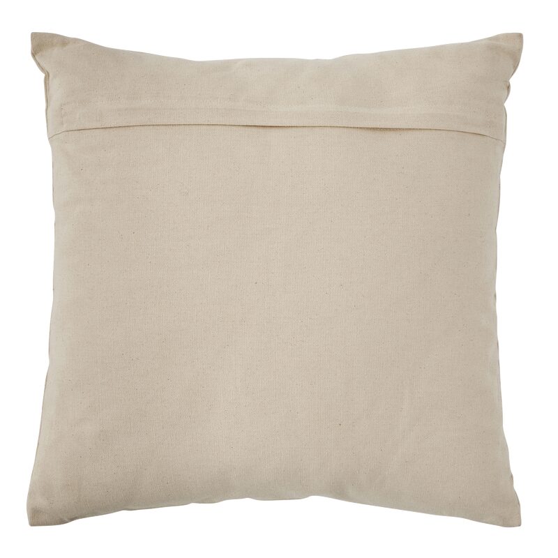 Coussin LEONIA coloris beige rosé/vert 45 x 45 cm