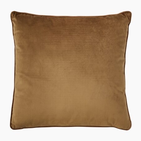 Coussin RIVA coloris cognac 45 x 45 cm