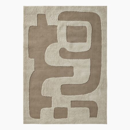 Tapis ORAN coloris ivoire sable 160 x 230 cm