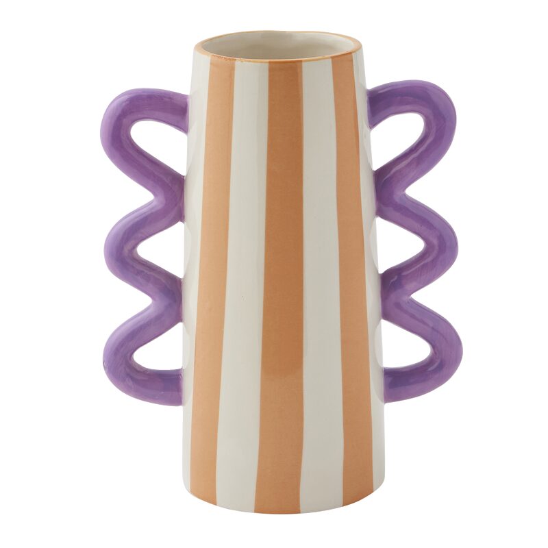 Vase ALI coloris Blanc,orange, violet