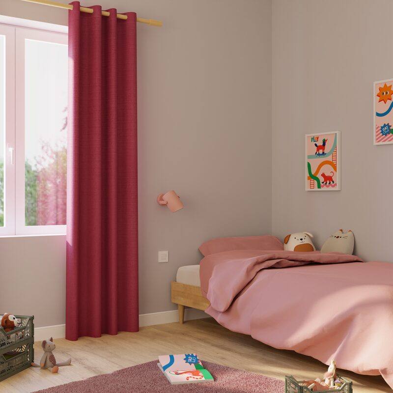 Rideau thermique STRATTO coloris terracotta 140 x 260 cm