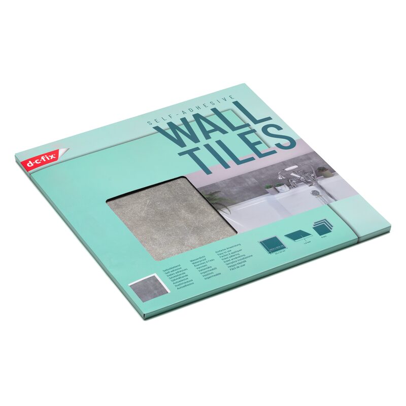 Revêtement décoratif adhésif WALL TILES SOLID CONCRETE coloris beton