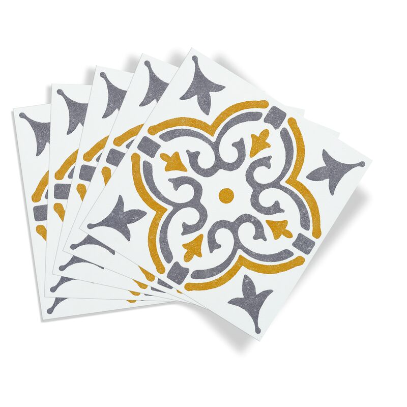 Revêtement décoratif adhésif MINI WALL TILES JAMILA GOLD coloris or