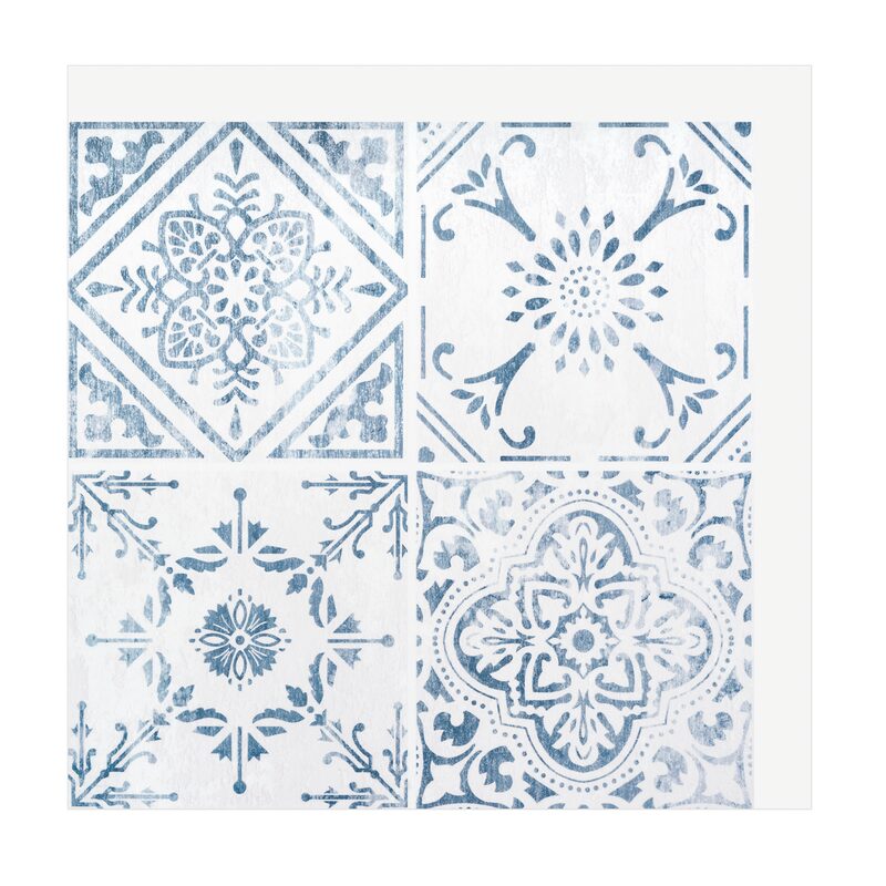 Revêtement décoratif adhésif WALL TILES VINTAGE STYLE coloris bleu