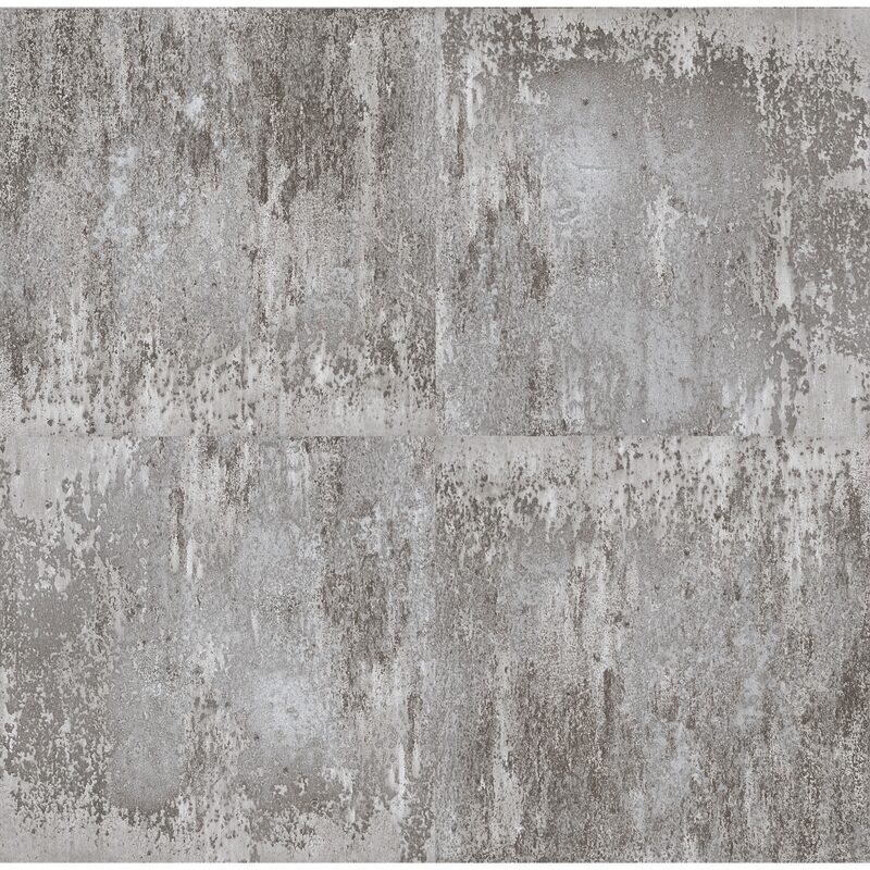 Papier peint adhésif CIMENE coloris gris béton
