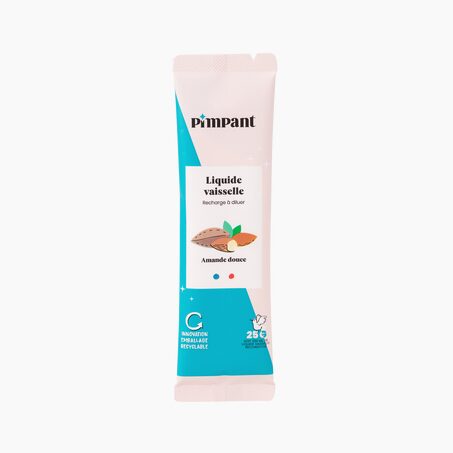 Pimpant Poudre vaisselle STICK RECHARGE AMANDE coloris bleu
