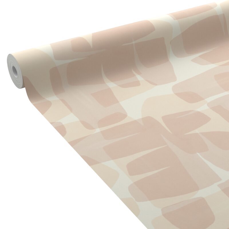 Papier peint intissé MAJAH coloris beige rosé