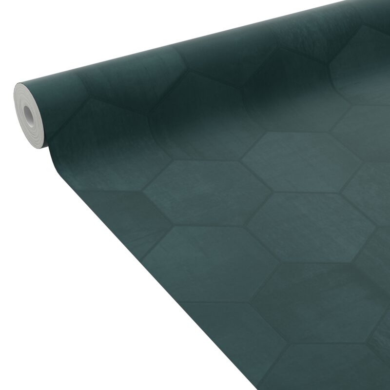 Papier peint intissé THOMAS coloris vert bouteille