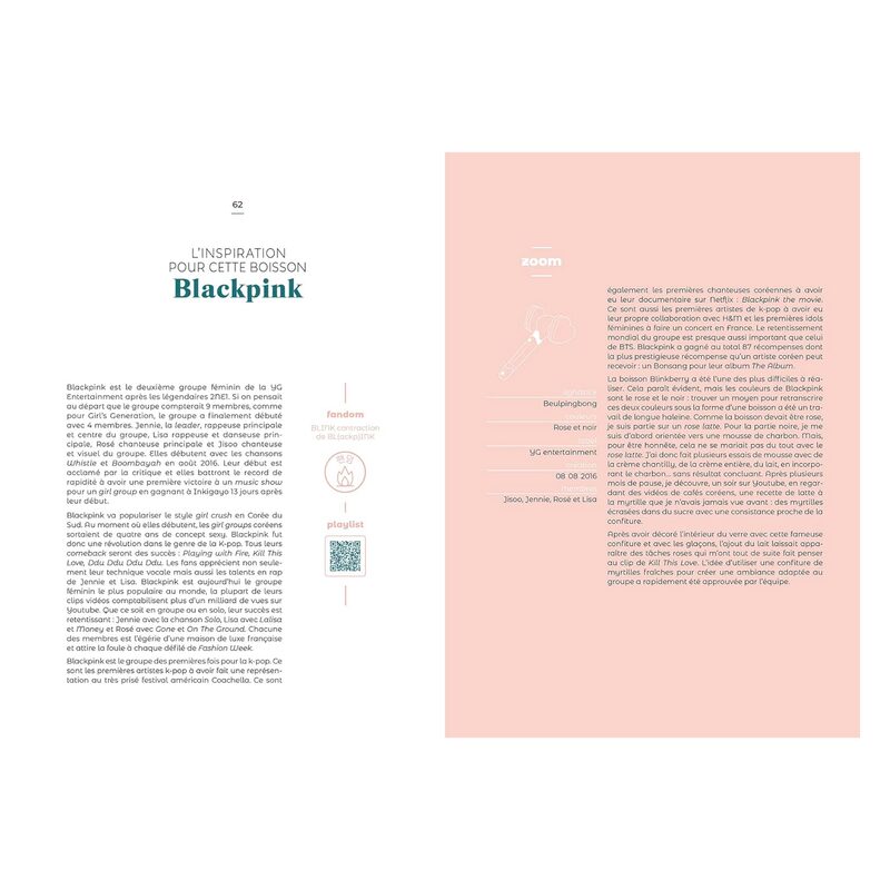 Livre culinaire K-POP DRINKS