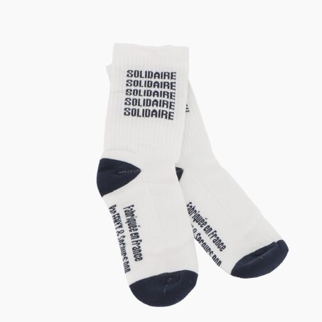 Chaussettes SOLIDAIRES 35/42 coloris bleu