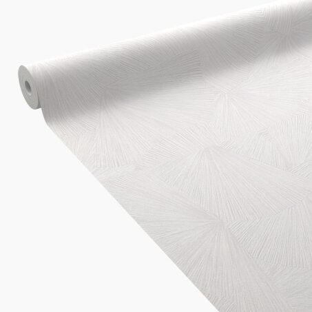 Papier peint intissé YANG coloris blanc