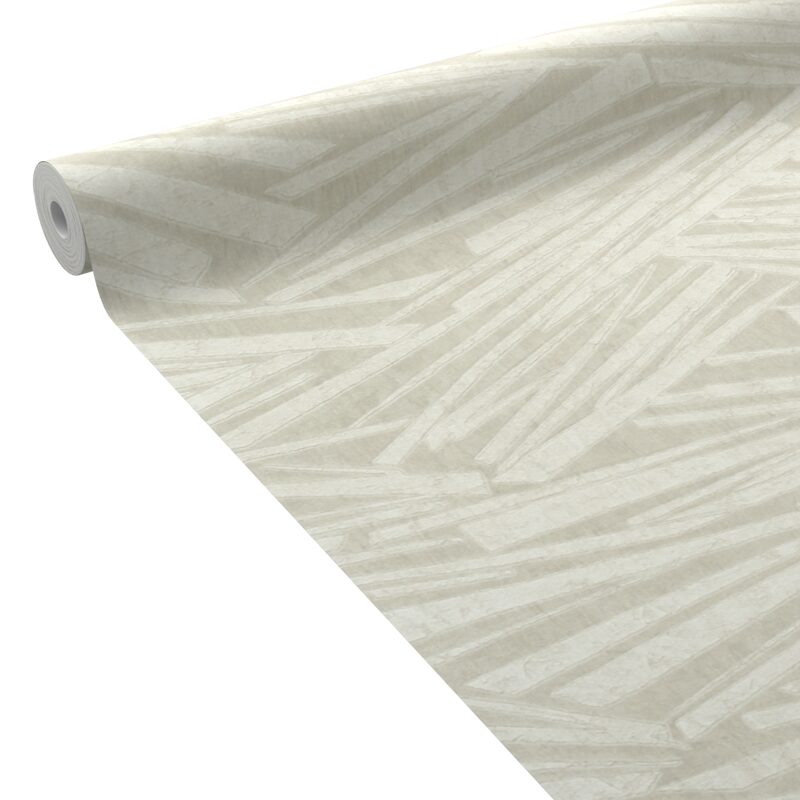 Papier peint intissé CLIFFORD coloris blanc crème