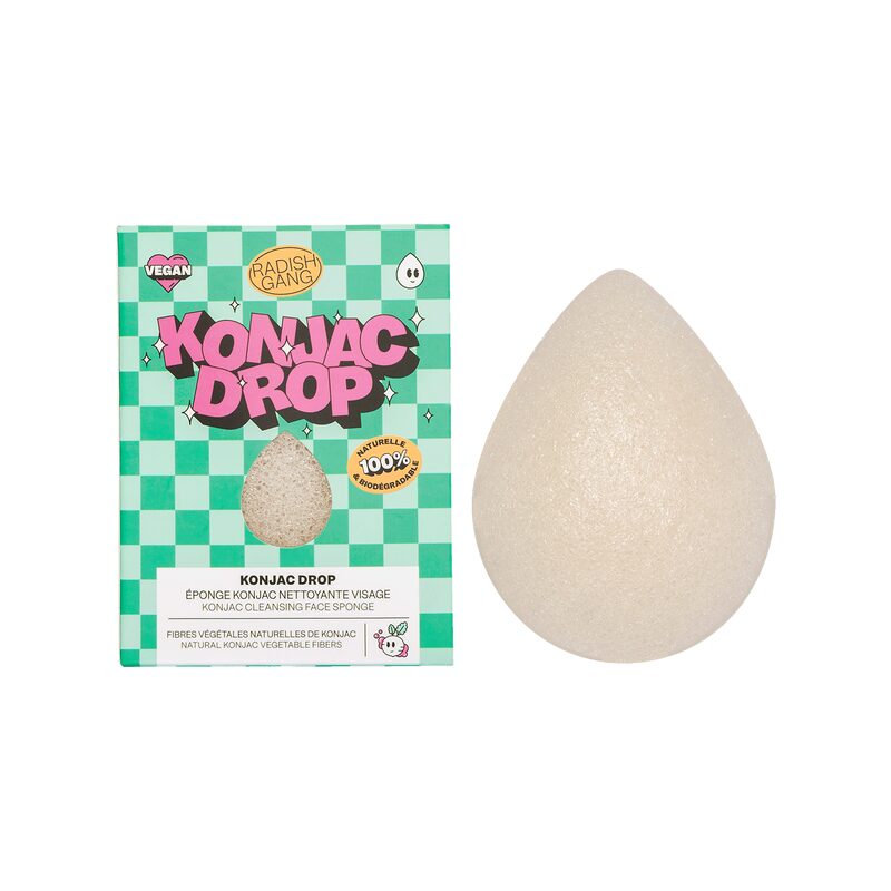 Eponge KONJAC DROP PURE coloris vert