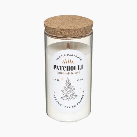 Bougie parfumée SÉLINI Patchouli diamètre 6,5 cm