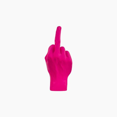 Bitten design Figurine LE DOIGT coloris rose