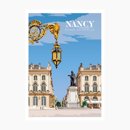 PRINTYMANIA Affiche NANCY 30 x 40 cm