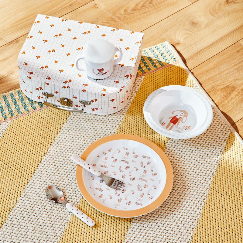 Set repas MARTIN coloris orange