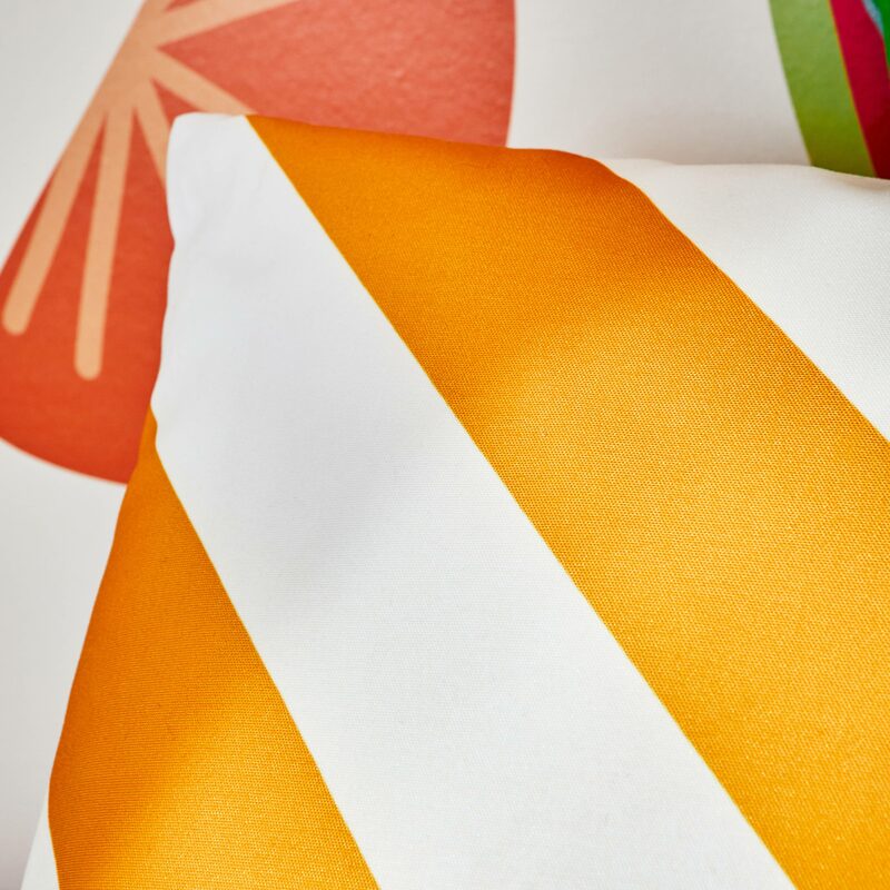 Coussin ZENO coloris jaune 45 x 45 cm