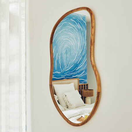 Miroir en bois LIVIA 45 x 75 cm