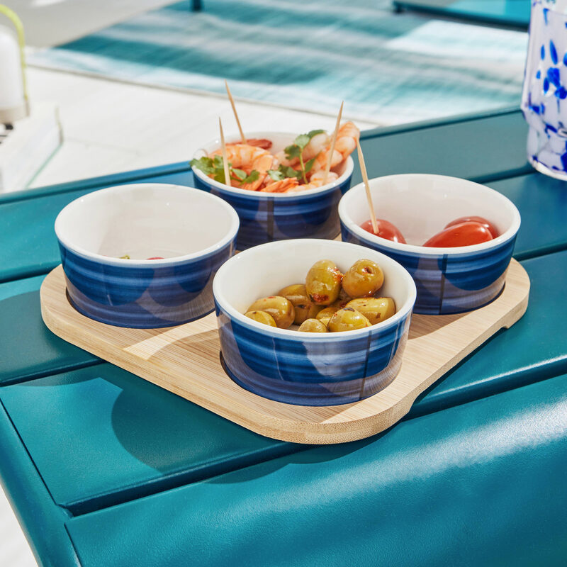 Set apéritif SET TAPAS coloris bleu