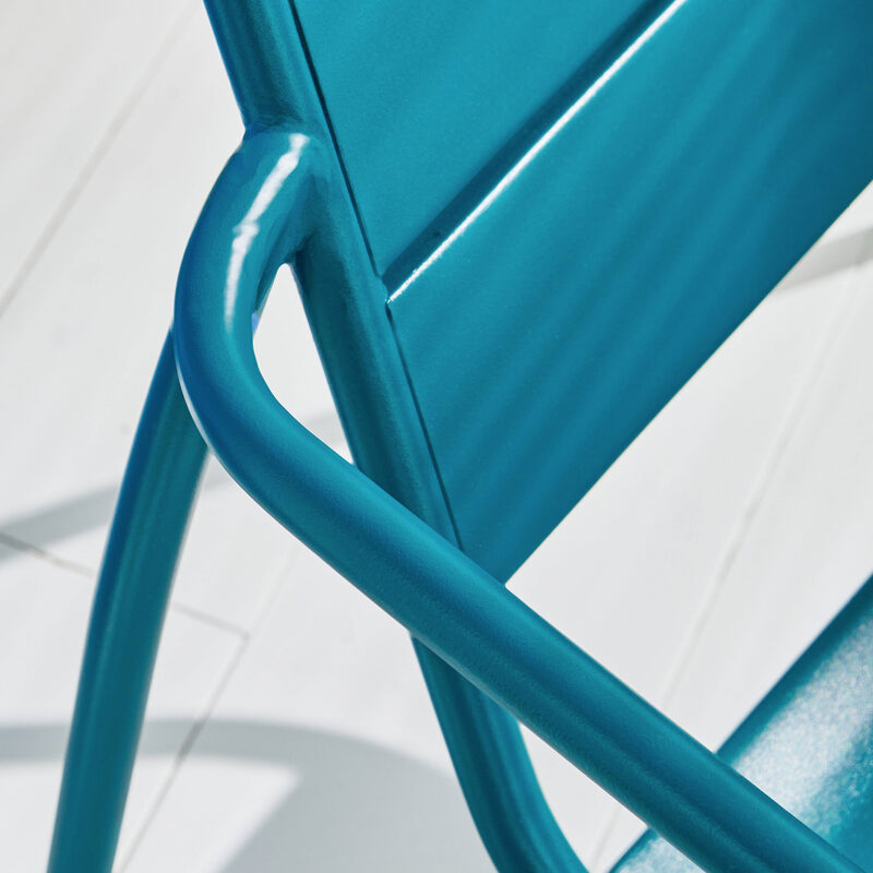 Fauteuil PHUKET coloris bleu canard