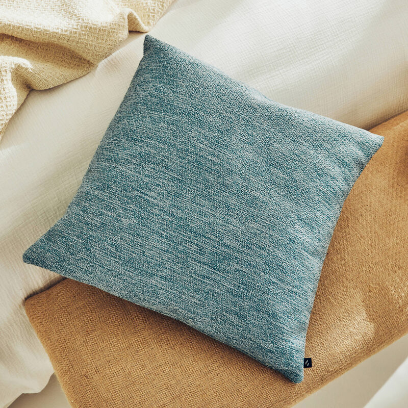 Coussin KIWI coloris bleu 44 x 44 cm